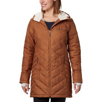 Columbia Heavenly Long Hooded, Chamarras Marrom Para Mujer | 362057-IXL